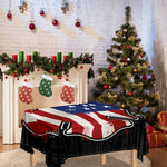 American Firefighter Emblem Print Tablecloth
