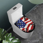 American Firefighter Emblem Print Toilet Lid Cover