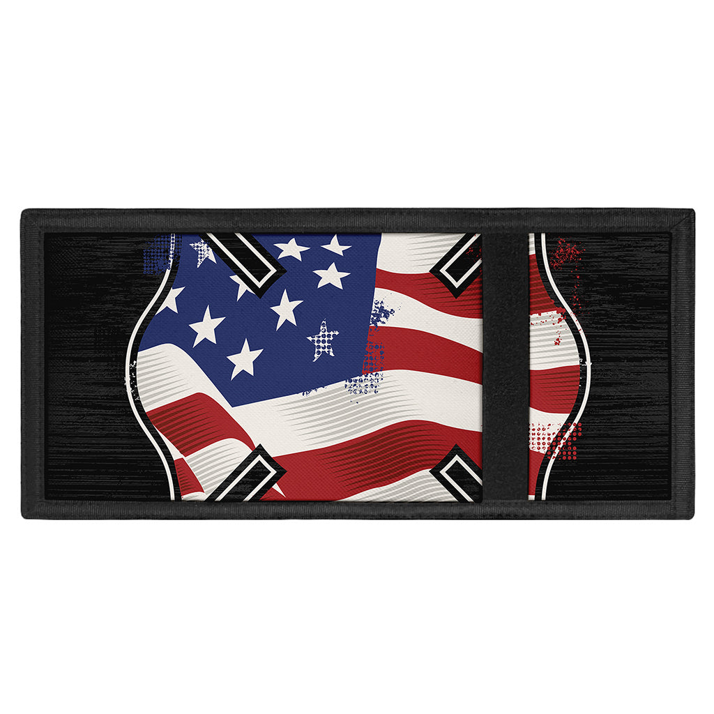American Firefighter Emblem Print Trifold Wallet