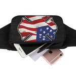 American Firefighter Emblem Print Waist Bag