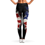 American Firefighter Emblem Print Women's Leggings