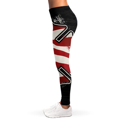American Firefighter Emblem Print Women's Leggings