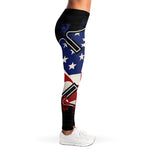 American Firefighter Emblem Print Women's Leggings