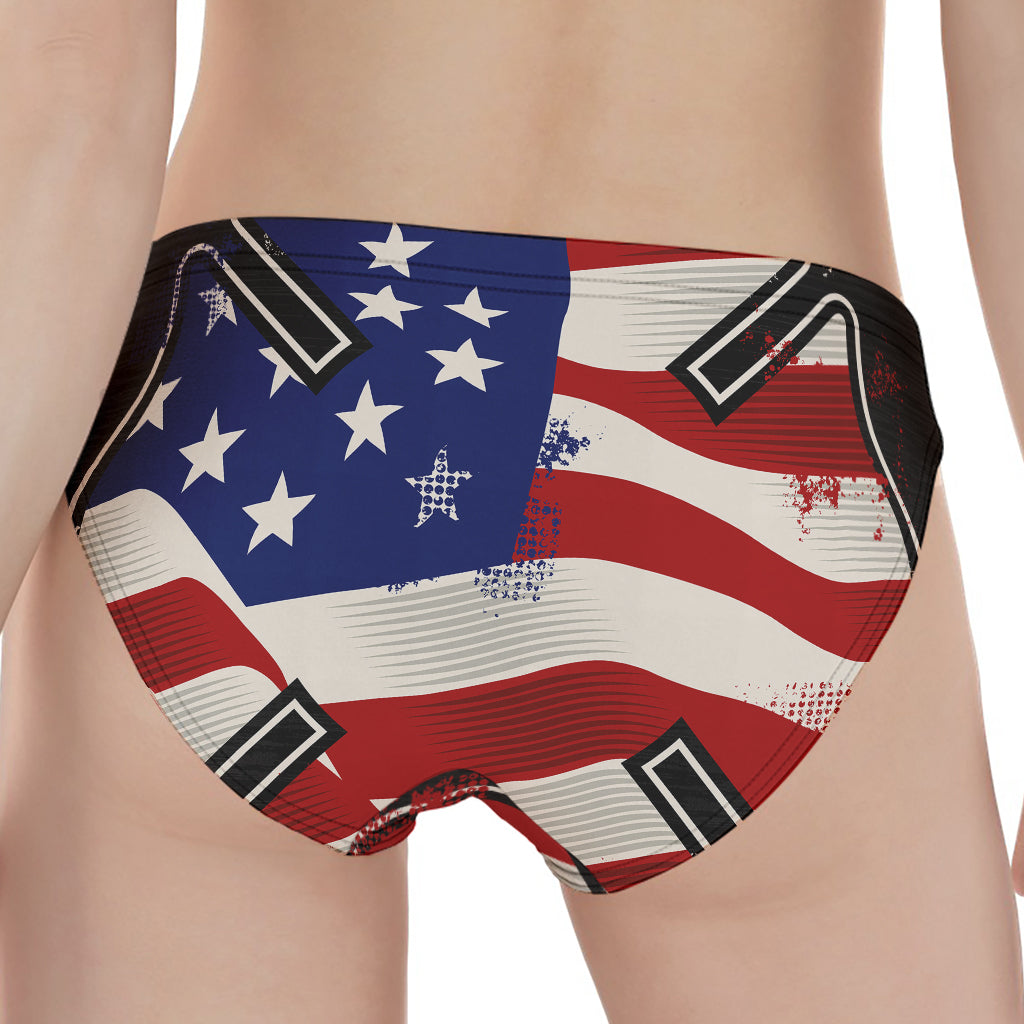 American Firefighter Emblem Print Women's Panties