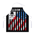 American Flag Freedom Life Print Adjustable Apron