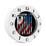 American Flag Freedom Life Print Alarm Clock