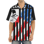 American Flag Freedom Life Print Aloha Shirt