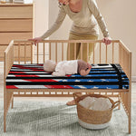 American Flag Freedom Life Print Baby Crib Sheet