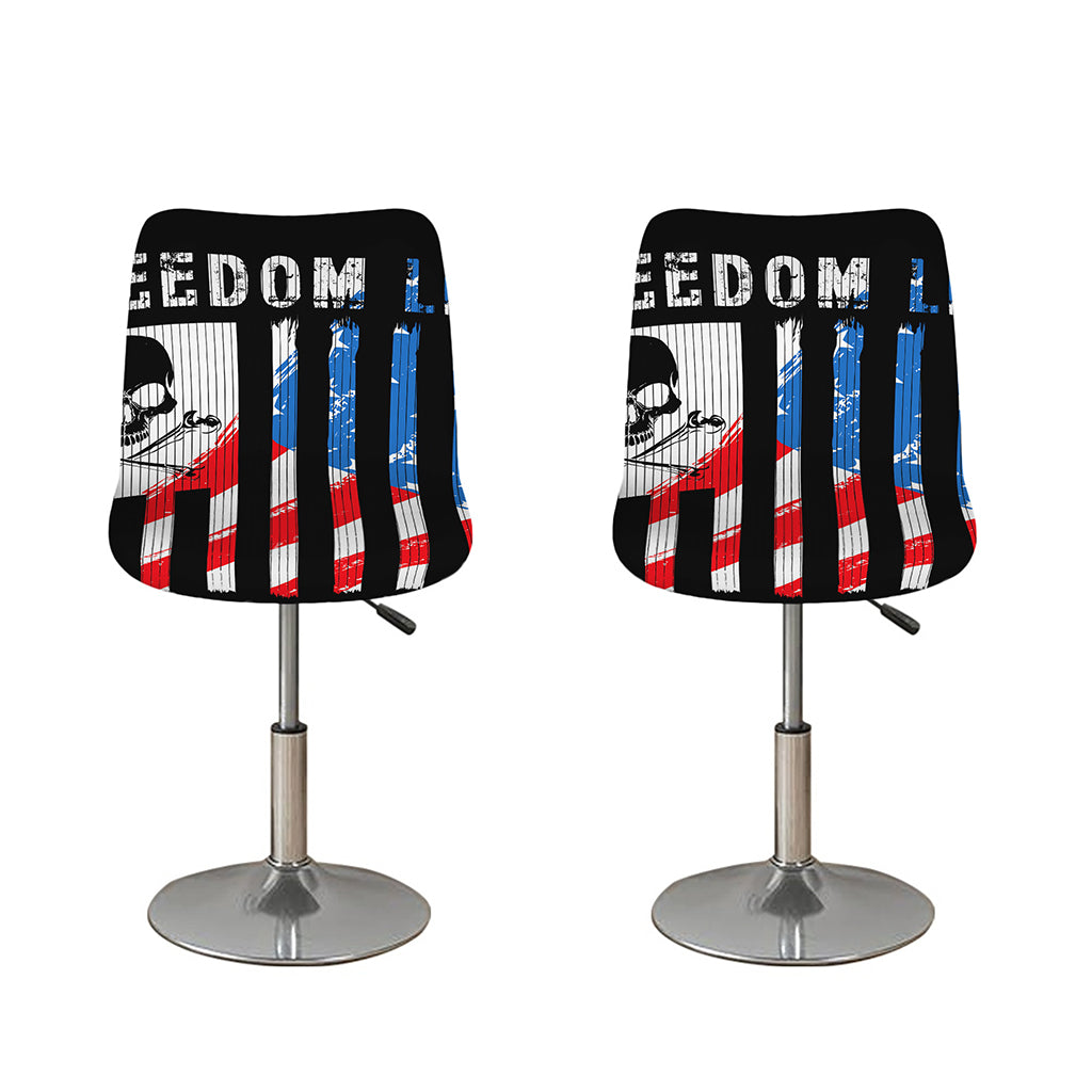 American Flag Freedom Life Print Bar Stool Covers
