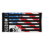 American Flag Freedom Life Print Beach Towel