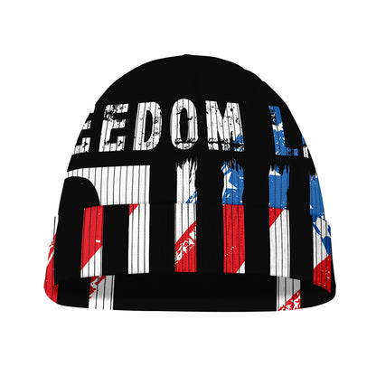 American Flag Freedom Life Print Beanie