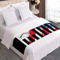American Flag Freedom Life Print Bed Runner