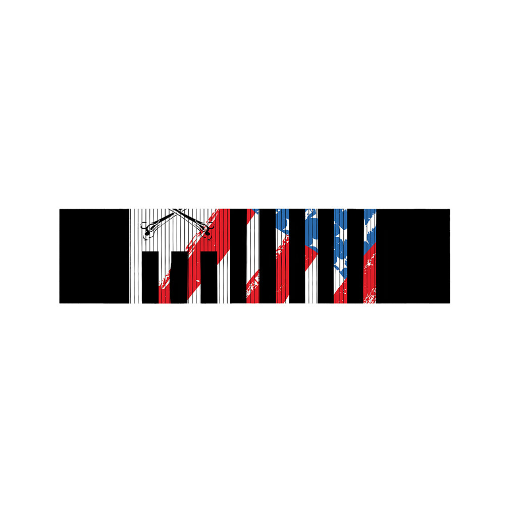 American Flag Freedom Life Print Bed Runner