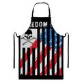 American Flag Freedom Life Print Bib Apron With Pocket