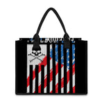 American Flag Freedom Life Print Canvas Tote Bag