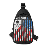 American Flag Freedom Life Print Chest Bag