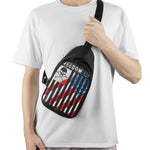 American Flag Freedom Life Print Chest Bag