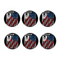 American Flag Freedom Life Print Coaster Set