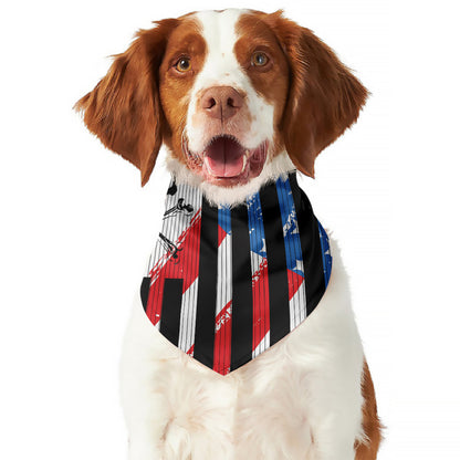 American Flag Freedom Life Print Dog Bandana