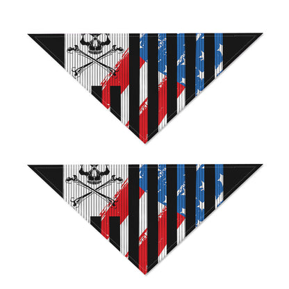American Flag Freedom Life Print Dog Bandana