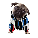 American Flag Freedom Life Print Dog Zip Up Hoodie