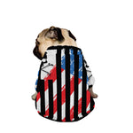 American Flag Freedom Life Print Dog Zip Up Jacket