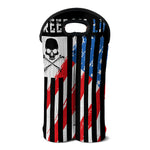 American Flag Freedom Life Print Double Neoprene Wine Tote