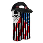 American Flag Freedom Life Print Double Neoprene Wine Tote