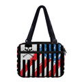 American Flag Freedom Life Print Double Strap Bible Bag