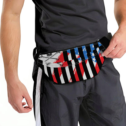 American Flag Freedom Life Print Fanny Pack