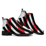 American Flag Freedom Life Print Flat Ankle Boots