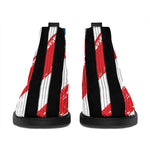 American Flag Freedom Life Print Flat Ankle Boots