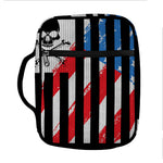 American Flag Freedom Life Print Front Pocket Bible Bag