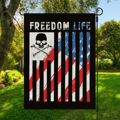 American Flag Freedom Life Print Garden Flag