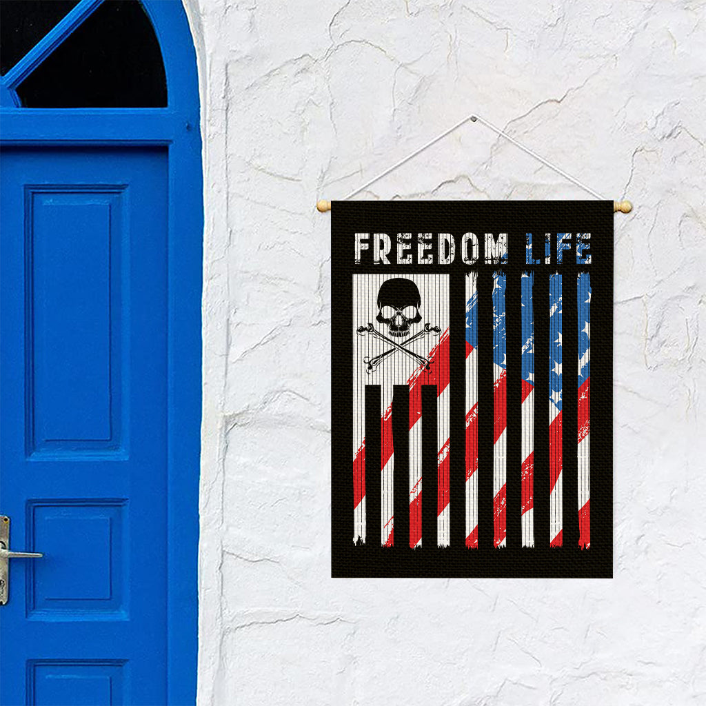 American Flag Freedom Life Print Garden Flag