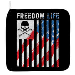 American Flag Freedom Life Print Hand Towel
