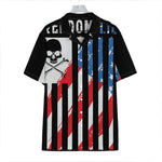 American Flag Freedom Life Print Hawaiian Shirt