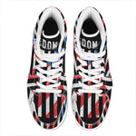 American Flag Freedom Life Print High Top Leather Sneakers