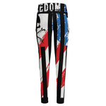 American Flag Freedom Life Print High-Waisted Pocket Leggings