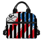 American Flag Freedom Life Print Insulated Lunch Bag