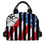 American Flag Freedom Life Print Insulated Lunch Bag