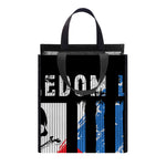 American Flag Freedom Life Print Insulated Lunch Tote