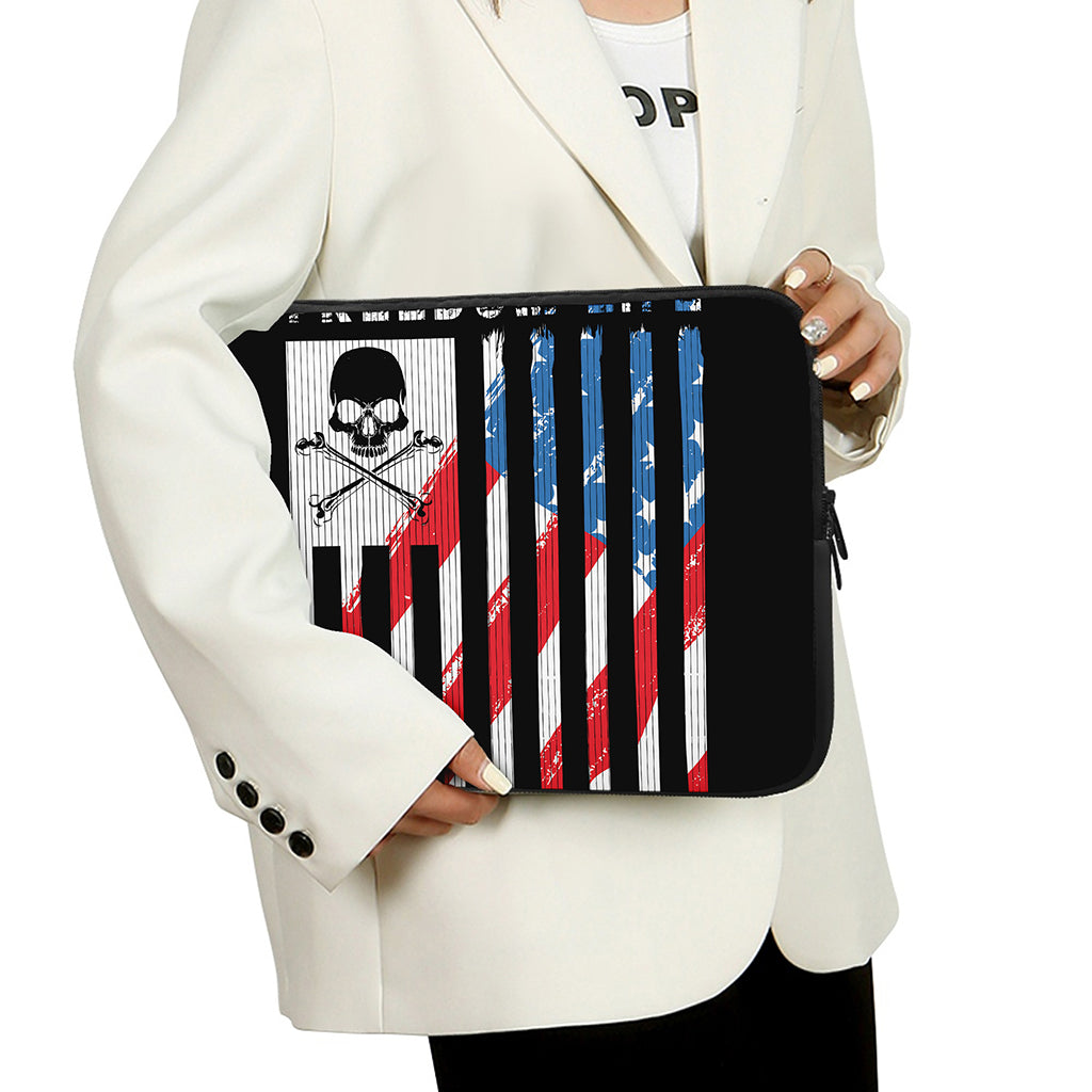 American Flag Freedom Life Print Laptop Sleeve