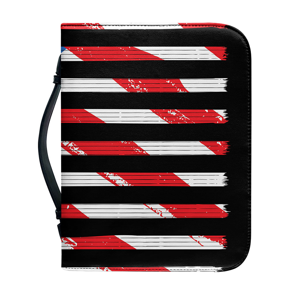American Flag Freedom Life Print Leather Bible Cover