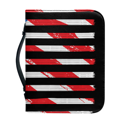American Flag Freedom Life Print Leather Bible Cover