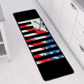American Flag Freedom Life Print Long Kitchen Mat