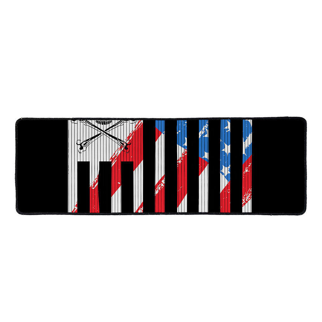 American Flag Freedom Life Print Long Kitchen Mat