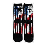 American Flag Freedom Life Print Long Socks