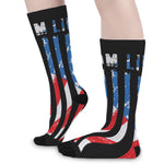 American Flag Freedom Life Print Long Socks