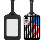 American Flag Freedom Life Print Luggage Tag